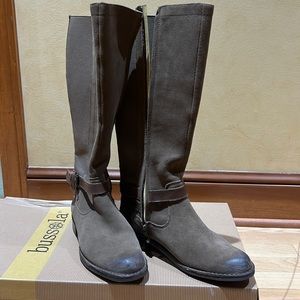 Bussola Sevilla women’s taupe riding boots, size 38, 8